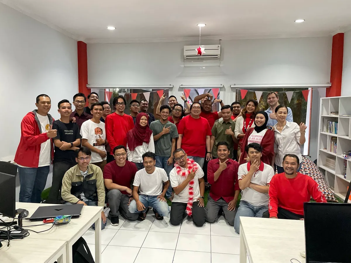 The Bandung studio gathered in the office