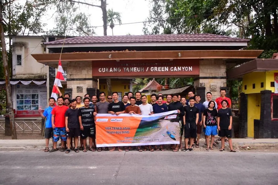 The Asia team on a team-building trip